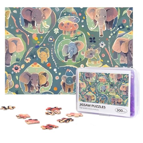 Design Name Puzzles 300 Teile Personalisierte Puzzles Fotos Puzzles mit Aufbewahrungstasche, herausforderndes Bilderpuzzle für Erwachsene, Heimdekoration, Hochzeit (38,1 x 25,9 cm) von PMQAGNKSMQ