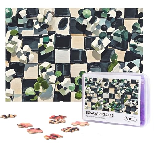 Design Name Puzzles 300 Teile Personalisierte Puzzles Fotos Puzzles mit Aufbewahrungstasche, herausforderndes Bilderpuzzle für Erwachsene, Heimdekoration, Hochzeit (38,1 x 25,9 cm) von PMQAGNKSMQ