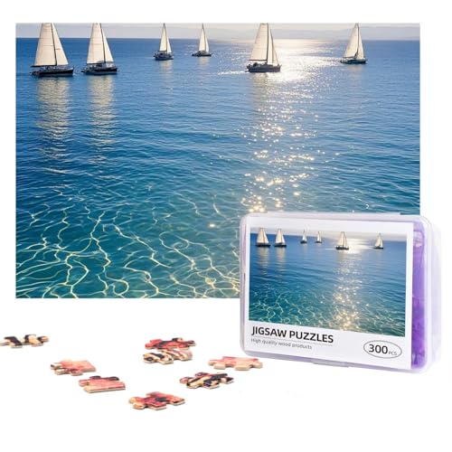 Design Name Puzzles 300 Teile Personalisierte Puzzles Fotos Puzzles mit Aufbewahrungstasche, herausforderndes Bilderpuzzle für Erwachsene, Heimdekoration, Hochzeit (38,1 x 25,9 cm) von PMQAGNKSMQ