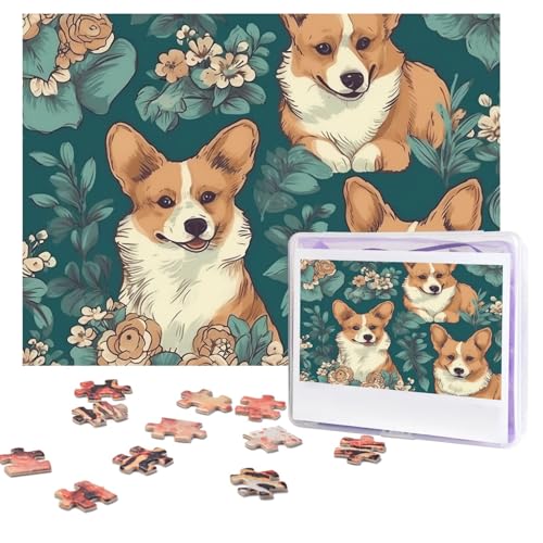 Design Name Puzzles 500 Teile Personalisierte Puzzles Fotos Puzzles mit Aufbewahrungstasche Herausforderndes Bilderpuzzle für Erwachsene Home Decor Hochzeit (51,8 x 38,1 cm) von PMQAGNKSMQ