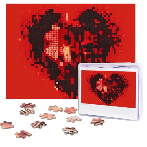 Design Name Puzzles 500 Teile Personalisierte Puzzles Fotos Puzzles mit Aufbewahrungstasche Herausforderndes Bilderpuzzle für Erwachsene Home Decor Hochzeit (51,8 x 38,1 cm) von PMQAGNKSMQ