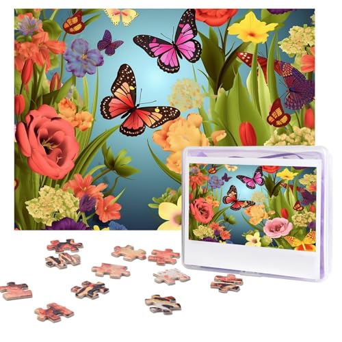 Design Name Puzzles 500 Teile Personalisierte Puzzles Fotos Puzzles mit Aufbewahrungstasche Herausforderndes Bilderpuzzle für Erwachsene Home Decor Hochzeit (51,8 x 38,1 cm) von PMQAGNKSMQ