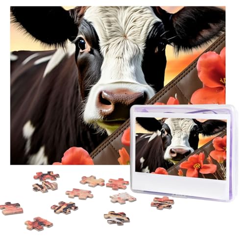 Design Name Puzzles 500 Teile Personalisierte Puzzles Fotos Puzzles mit Aufbewahrungstasche Herausforderndes Bilderpuzzle für Erwachsene Home Decor Hochzeit (51,8 x 38,1 cm) von PMQAGNKSMQ