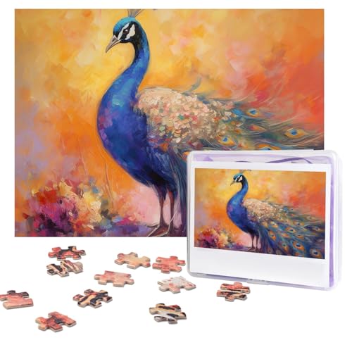 Design Name Puzzles 500 Teile Personalisierte Puzzles Fotos Puzzles mit Aufbewahrungstasche Herausforderndes Bilderpuzzle für Erwachsene Home Decor Hochzeit (51,8 x 38,1 cm) von PMQAGNKSMQ