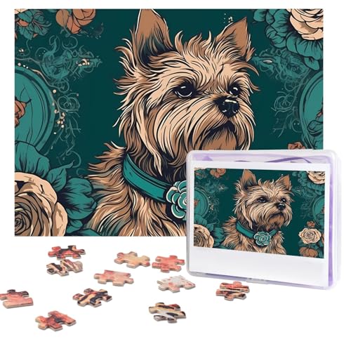 Design Name Puzzles 500 Teile Personalisierte Puzzles Fotos Puzzles mit Aufbewahrungstasche Herausforderndes Bilderpuzzle für Erwachsene Home Decor Hochzeit (51,8 x 38,1 cm) von PMQAGNKSMQ