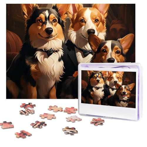 Design Name Puzzles 500 Teile Personalisierte Puzzles Fotos Puzzles mit Aufbewahrungstasche Herausforderndes Bilderpuzzle für Erwachsene Home Decor Hochzeit (51,8 x 38,1 cm) von PMQAGNKSMQ