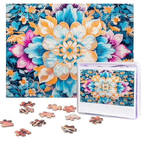 Design Name Puzzles 500 Teile Personalisierte Puzzles Fotos Puzzles mit Aufbewahrungstasche Herausforderndes Bilderpuzzle für Erwachsene Home Decor Hochzeit (51,8 x 38,1 cm) von PMQAGNKSMQ