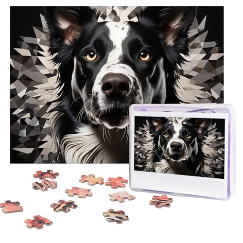 Design Name Puzzles 500 Teile Personalisierte Puzzles Fotos Puzzles mit Aufbewahrungstasche Herausforderndes Bilderpuzzle für Erwachsene Home Decor Hochzeit (51,8 x 38,1 cm) von PMQAGNKSMQ