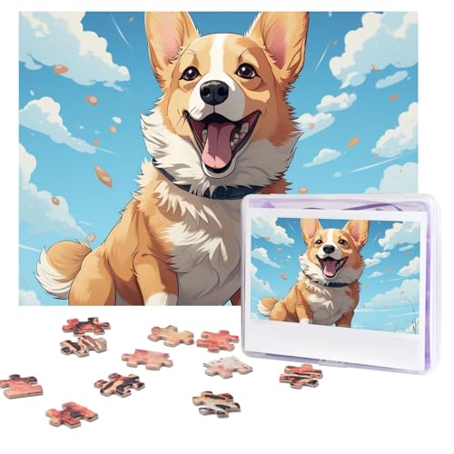 Design Name Puzzles 500 Teile Personalisierte Puzzles Fotos Puzzles mit Aufbewahrungstasche Herausforderndes Bilderpuzzle für Erwachsene Home Decor Hochzeit (51,8 x 38,1 cm) von PMQAGNKSMQ