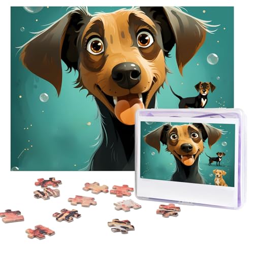 Design Name Puzzles 500 Teile Personalisierte Puzzles Fotos Puzzles mit Aufbewahrungstasche Herausforderndes Bilderpuzzle für Erwachsene Home Decor Hochzeit (51,8 x 38,1 cm) von PMQAGNKSMQ