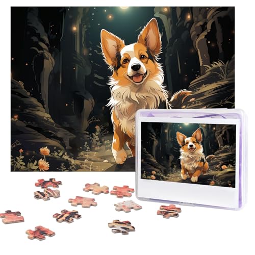 Design Name Puzzles 500 Teile Personalisierte Puzzles Fotos Puzzles mit Aufbewahrungstasche Herausforderndes Bilderpuzzle für Erwachsene Home Decor Hochzeit (51,8 x 38,1 cm) von PMQAGNKSMQ