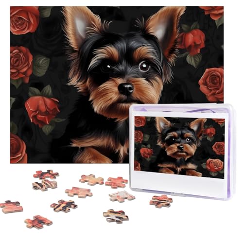 Design Name Puzzles 500 Teile Personalisierte Puzzles Fotos Puzzles mit Aufbewahrungstasche Herausforderndes Bilderpuzzle für Erwachsene Home Decor Hochzeit (51,8 x 38,1 cm) von PMQAGNKSMQ