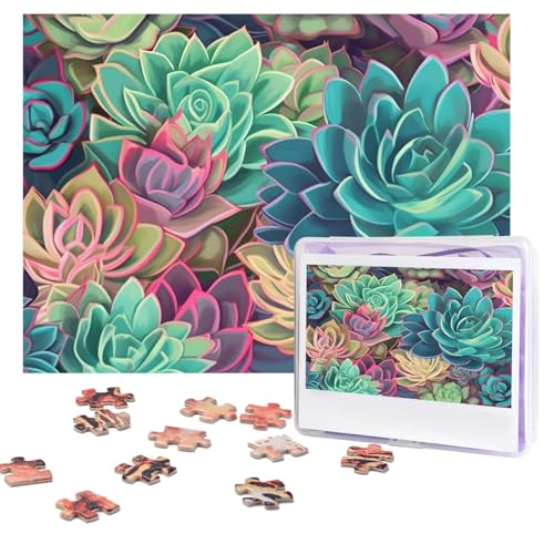 Design Name Puzzles 500 Teile Personalisierte Puzzles Fotos Puzzles mit Aufbewahrungstasche Herausforderndes Bilderpuzzle für Erwachsene Home Decor Hochzeit (51,8 x 38,1 cm) von PMQAGNKSMQ