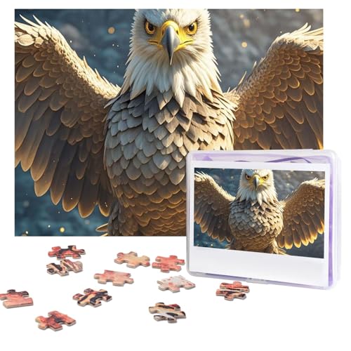 Design Name Puzzles 500 Teile Personalisierte Puzzles Fotos Puzzles mit Aufbewahrungstasche Herausforderndes Bilderpuzzle für Erwachsene Home Decor Hochzeit (51,8 x 38,1 cm) von PMQAGNKSMQ