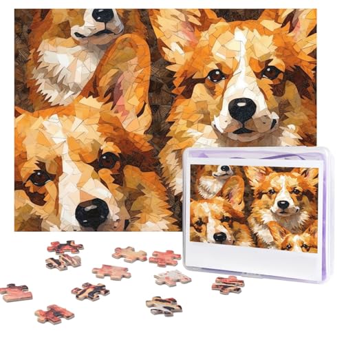 Design Name Puzzles 500 Teile Personalisierte Puzzles Fotos Puzzles mit Aufbewahrungstasche Herausforderndes Bilderpuzzle für Erwachsene Home Decor Hochzeit (51,8 x 38,1 cm) von PMQAGNKSMQ