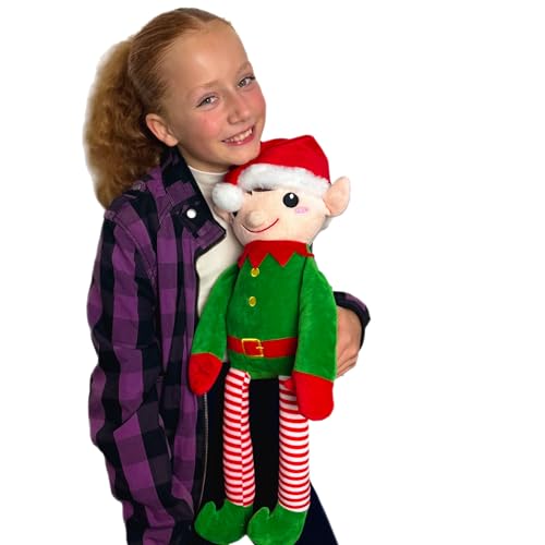 Festive Friends Großes Weihnachten Plüsch Auswahl Santa Elf Lebkuchen Rudolph Reindeer Soft Toy 80cm (Elf) von PMS