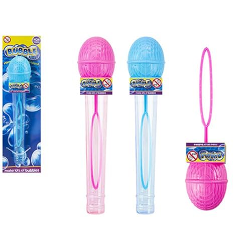 Mikrofon-Blasenstab – 22 cm (1 Stück) – Verschiedene rosa und Blaue Farben – perfekte Outdoor-Unterhaltung für Kinder von PMS