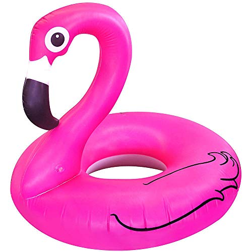 PMS 36" Giant Flamingo-Design Schwimmring in Stabiler PP-Tasche CRD, Rose, 90cm / 35 inches von PMS