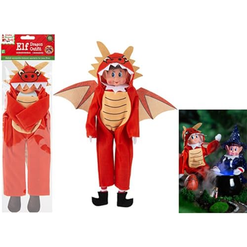 PMS Elfen benehmen sich schlecht Elfen Puppe Dress Up Outfit Weihnachten Neuheit Zubehör Drachen Kostüm von PMS