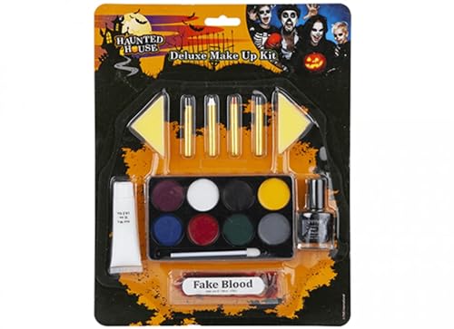 PMS Luxuriöses Familien-Halloween-Make-up-Set – 1 Set, lebendige mehrfarbige Kosmetik-Kollektion, ideal für Kostümpartys und gruselige Feiern von PMS