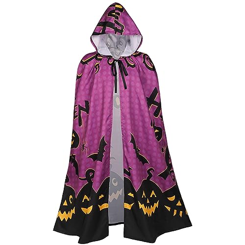 Umhang Unisex mit Kapuze Halloween Kostüm Vintage Lange Cape Vampir Jedi Hexen Kapuzen Cosplay Umhang Karneval Maskerade, Party, Cosplay-Kostüme Steampunk Gothic Faschingskostüme für Erwachsene von PODOLIXIA