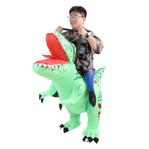 Aufblasbare Dinosaurier-Kostüme für Erwachsene,, Vielseitige Belüftung, T-Rex-Aufblaskostüm für Cosplay-Party von POENVFPO