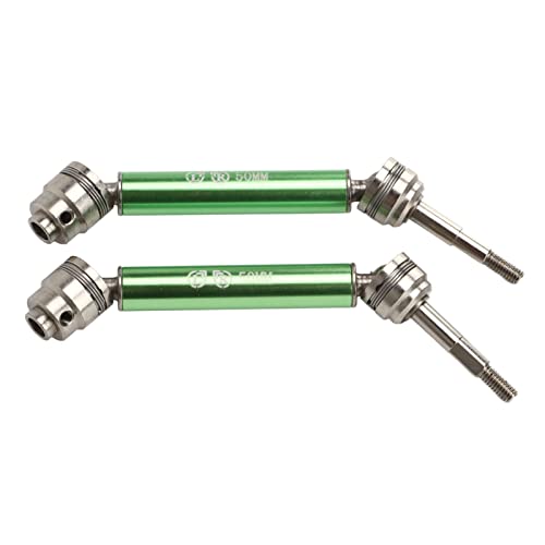 POENVFPO 1 Paar RC-Antriebswelle, RC-Antriebswelle, 12 cm Länge, CVD-Hinterantriebswellen, Metall-Antriebswelle für 1/10 RC-Auto (Green) von POENVFPO