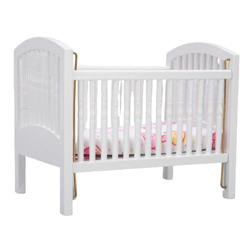 POENVFPO 1:12 Skala Miniatur -Babybett, Birkenholz -Miniatur Krippe für Kindergartendekor mit Spielzimmerrealismus, Komplizierten Geschnitzten Kanten und Minimalistisches Design, Ideal für Dollhouse POENVFPO 1:12 Skala Miniatur -Babybett, Birkenholz -Miniatur Krippe für Kindergartendekor mit Spielzimmerrealismus, Komplizierten Geschnitzten Kanten und Minimalistisches Design, Ideal für Dollhouse von POENVFPO