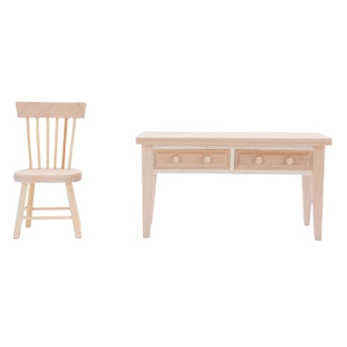 POENVFPO 1:12 Skala Miniature Dollhouse Schreibtischstuhl Set, Miniaturmöbel ähnelt Einem Echten Dekorationstisch, Idealer für Dollhouse -Sammler, mit Premium -Eichenmaterial gefertigt. POENVFPO 1:12 Skala Miniature Dollhouse Schreibtischstuhl Set, Miniaturmöbel ähnelt Einem Echten Dekorationstisch, Idealer für Dollhouse -Sammler, mit Premium -Eichenmaterial gefertigt. von POENVFPO