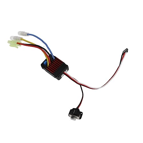 POENVFPO 25A RC Brushed ESC, Professioneller Elektronischer Geschwindigkeitsregler für Wohnwagen, Elektro-Crossover, LKW und Andere 1/18 1/16 RC-Autos von POENVFPO