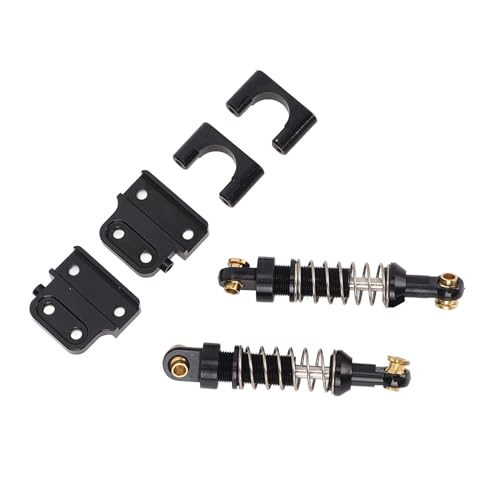 POENVFPO 2pcs RC -Auto -Stoßdämpfer, Aluminiumlegierung Heck -Stoßdämpfer Ersatzteile für 1/12 Mn82 LC79 MN78 (Black) von POENVFPO