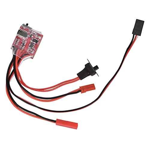 POENVFPO 320A ESC RC Gebürsteter Elektronischer Geschwindigkeitsregler mit Bremse Rot Schwarz RC Auto Boot Zubehör für RC-Enthusiasten von POENVFPO