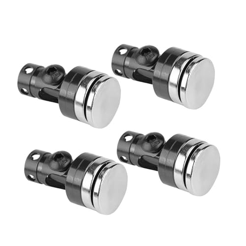 POENVFPO 4PCS RC-Karosseriepfostenhalterung, Magnetische Aluminium-Karosseriehalterungssäule für SCX10 4-Rad-Fahrer 1/10 Elektro-RC-Auto (Black) von POENVFPO