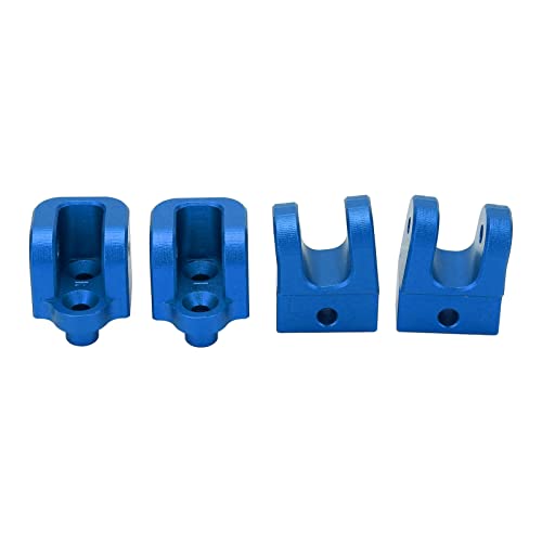 POENVFPO 4PCS RC Spurstangenhalterung, RC Spurstangenhalterung Basis Aluminiumlegierung RC Spurstangenhalterungsset für 1/10 Ferngesteuertes Auto (Tiefes Blau) von POENVFPO