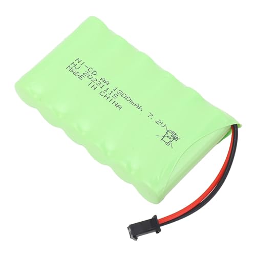 POENVFPO 7,2 V 1800 MAh Lithium-Akku, SM 2P-Stecker, Leichter RC-Auto-Akku mit Überladungsschutz, für Längere Spielzeit von POENVFPO