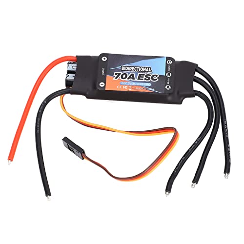 POENVFPO 70A RC Brushless ESC, 2-6S Lipo 5V 3A BEC-Ausgang Bidirektionale Elektronische Komponenten für RC-Boot-Unterwasserpropeller von POENVFPO