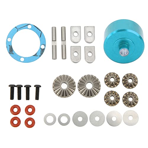 POENVFPO Diff-Set aus Aluminiumlegierung, Geringes Gewicht, Stabile Struktur, Einfache Installation für ARRMA 1/7 1/8 Series RC Car (Blue) von POENVFPO