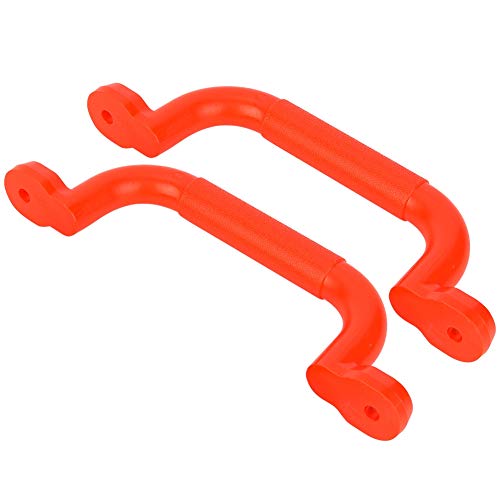 POENVFPO Ein Paar Spielplatz-Sicherheitsgriffe, Kunststoff-Schaukelspielzeug, Kletterwandgriff, Rutschfester Griff, Schaukel für (Rot) von POENVFPO