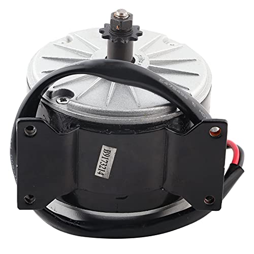 POENVFPO Elektrischer Gebürsteter Motor, 24 V 250 W Hochgeschwindigkeitsbürstenmotor mit Riemenscheibe für Elektrisches Rollerzubehör von POENVFPO