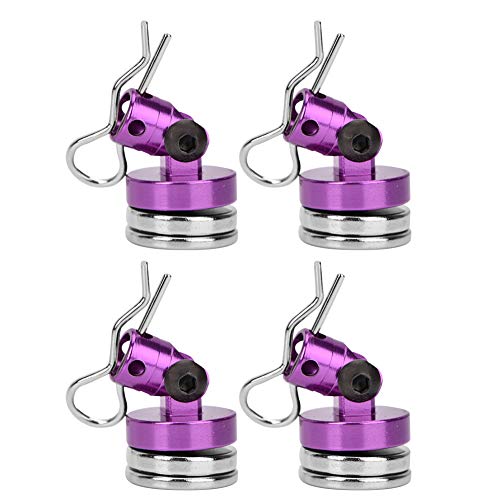 POENVFPO Fernbedienung Auto Magnetische Shell Säule für SCX10 4 Rad Antrieb HSP 1/10 RC Auto LKW Boot Zubehör (Purple) von POENVFPO