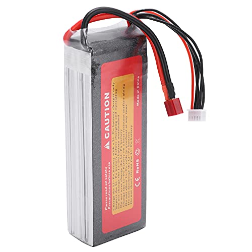 POENVFPO Li-Poly-Akku, 14,8 V, 5500 MAh, 60 C, LiPo-Akku mit Großer Kapazität, 4S T-Stecker-Modell, LiPo-Akku für RC-Auto-Bootsflugzeuge von POENVFPO