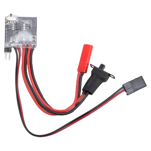 POENVFPO Miniatur 30A RC Gebürstetem Motor ESC, 2S 4 Bis 8 V für DIY 1/16 1/18 1/24 RC -Autos und Boote mit Bremsen und Roter JST -Netzstopfen POENVFPO Miniatur 30A RC Gebürstetem Motor ESC, 2S 4 Bis 8 V für DIY 1/16 1/18 1/24 RC -Autos und Boote mit Bremsen und Roter JST -Netzstopfen von POENVFPO