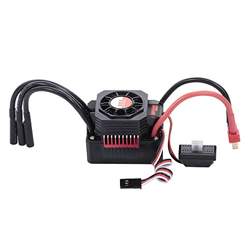 POENVFPO RC 80A Bürstenloser Regler, Wasserdichter Bürstenloser Elektrischer Drehzahlregler für 1/10 RC-Car-Upgrade-Teile von POENVFPO