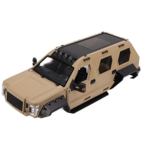 POENVFPO RC-Car-Karosserie, Simulationskunststoff, 324 Mm Radstand, Karosserie-Ersatzteile für Axial SCX10 Desert Yellow von POENVFPO