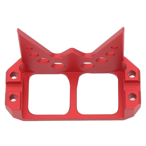 POENVFPO RC Car Servo Guard Armor, Lenkung SOA-Abdeckung Servoschutzpanzerung aus Aluminiumlegierung für 1/10 RC Crawler (Rot) von POENVFPO