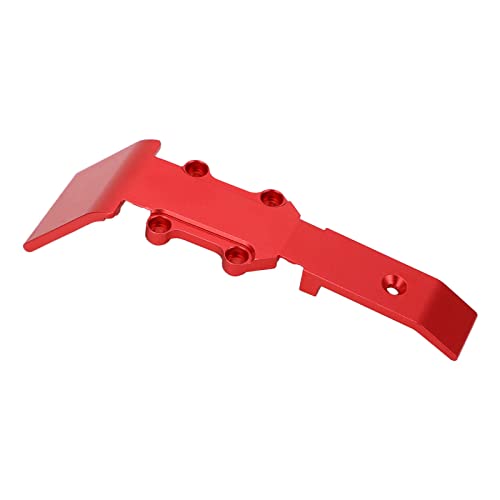 POENVFPO RC-Car-Unterfahrschutz, Tragbare, Leichte Vordere Unterfahrschutzplatte aus Aluminiumlegierung, Ersatzteile für 1/16 RC-Car (Rot) von POENVFPO