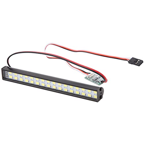 POENVFPO RC Dach Lampe, 100mm RC LED-Licht Leiste 32 Stück Lampe Perlen Roof Lamp Scheinwerfer Zubehör mit 3 Modi für HSP RC Auto von POENVFPO