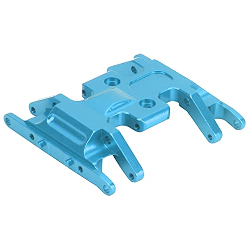 POENVFPO RC-Getriebehalterung, Hochfeste Aluminiumlegierung, Mittelgetriebe-Unterfahrschutz, Getriebehalter für Axial SCX24 1/24 RC-Auto (Blue) von POENVFPO