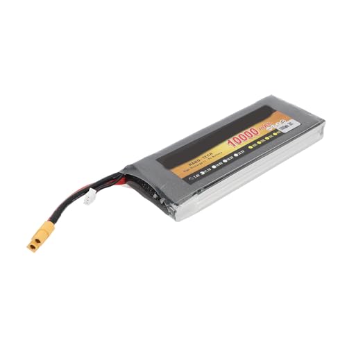 POENVFPO RC Li-Akku, 7,4 V RC LiPo-Akku 10000 MAh 30C XT60-Stecker RC 2S LiPo-Akku mit Zuverlässigem Gehäuse für Ferngesteuertes Auto, LKW, Boot von POENVFPO