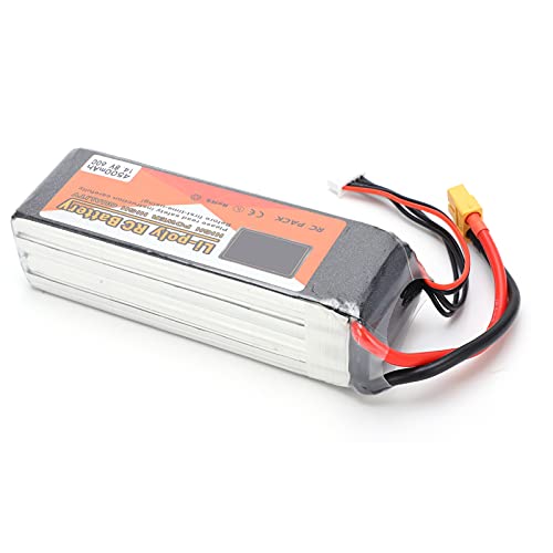 POENVFPO RC Lipo Akku, 14,8 V 4500 MAh 4S 60C RC Akku mit XT60 Stecker für RC Auto Boot Hubschrauber Drohne von POENVFPO